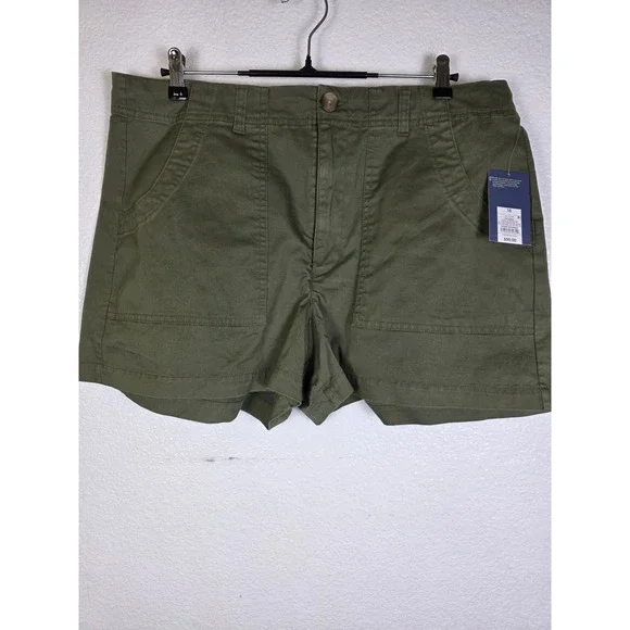 Universal Thread Womens Olive Green High-Rise Utility Shorts Size 16