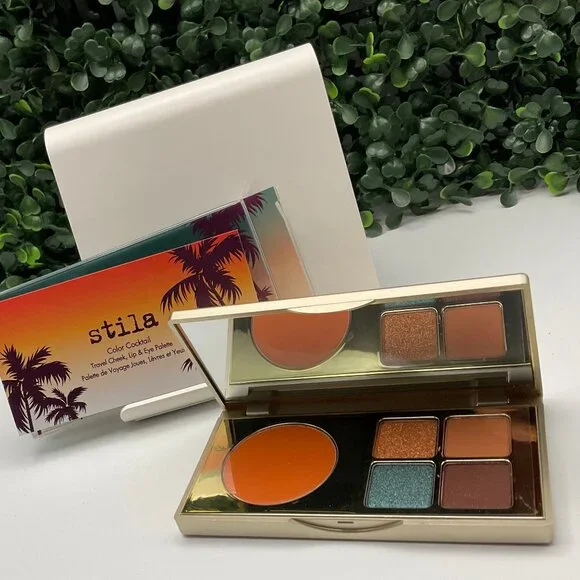 NEW IN BOX - STILA COLOR COCKTAIL TRAVEL CHEEK, LIP & EYE PALETTE - TEQUILA SUN