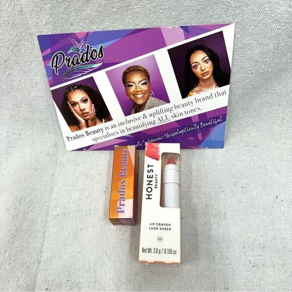 Matte lipstick bundle Honest Lip Crayon in Sheer Petal and‎ Prados in Azucar