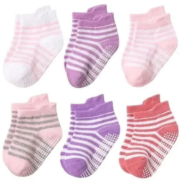 New bundle lot 6 pair kids socks 3-5 Large