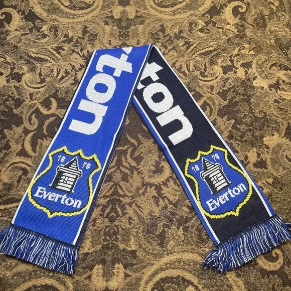 Everton FC Soccer Football Scarf New Blue White Black A