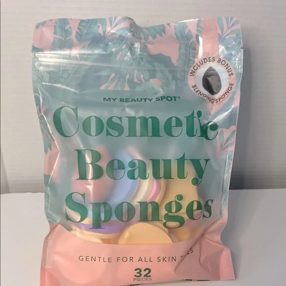 2/$20 My Beauty Spot Cosmetic Beauty Sponges – 32 Pieces + Bonus Blending Sponge