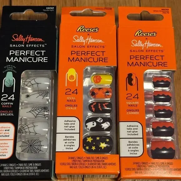 Sally Hansen Halloween press on nails bundle