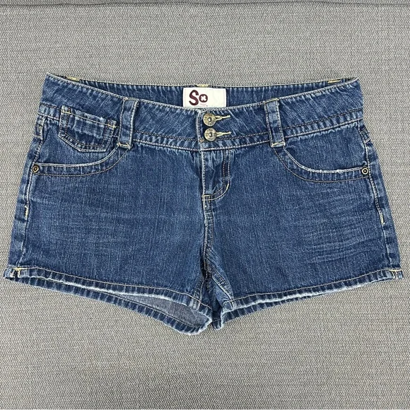 SO Women’s Blue‎ 100% Cotton Jean Shorts Classic Denim Style Size 9