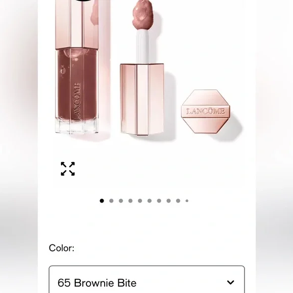Lancome juicyldole treat oily Lip Gloss - shade 65 brownie Bite