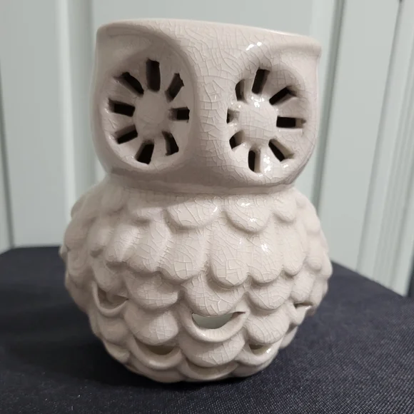 Pier One Owl Tealight Candle Tart Warmer