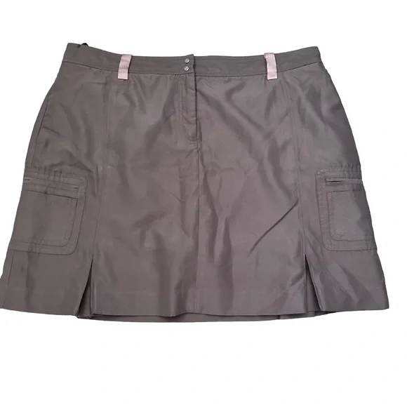 Izod Performx Women’s Sz 14 Brown Skort Bottom Pleats