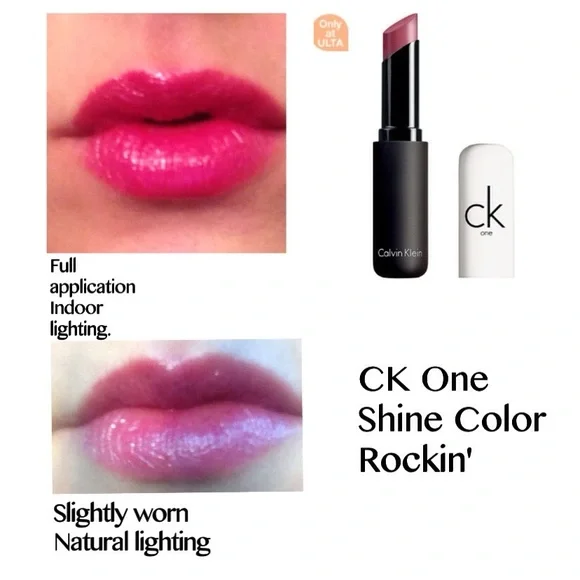 Calvin Klein CK One Shine Lipstick Rouge A Levres 400 Rockin .1 fl.oz NEW IN BOX