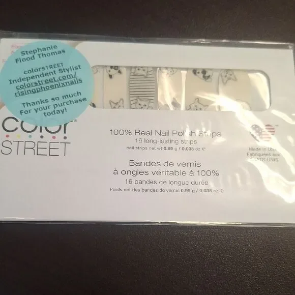 Color Street Friends Furever Nail Strips with Dog and Cat Designs