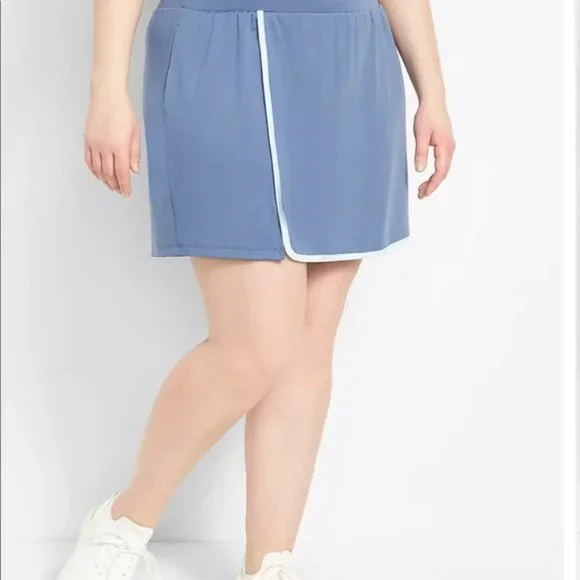 Livi Lane Bryant Blue Athletic Skort Skirt Pockets Shorts Womens 18 20 Gym Walk