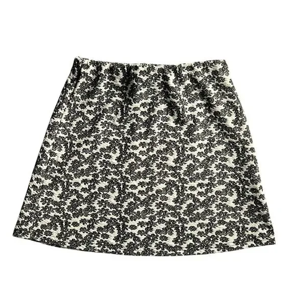 Urban Outfitters Y2K Mini Skirt‎ Floral Black White Extra Small Stretch
