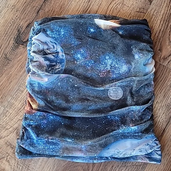 Urban Outfitters Mini-Skirt and/or Tube Top, Size XS, Space Design, Dark Colors