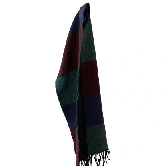 Men’s Il Moro Firenze Navy & Green Wool Scarf