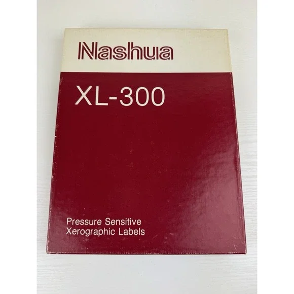 Vintage‎ Xerox Copier Labels 33 Per Sheet 3300 Labels Nashua XL-300 8.5x11