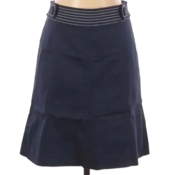Lilly Pulitzer Navy Skirt With Button Detail 4
