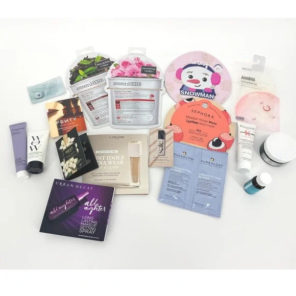 Sephora Luxury Beauty Sample Lot Moroccanoil Kerastase Lancome Fenty 15+ Bundle