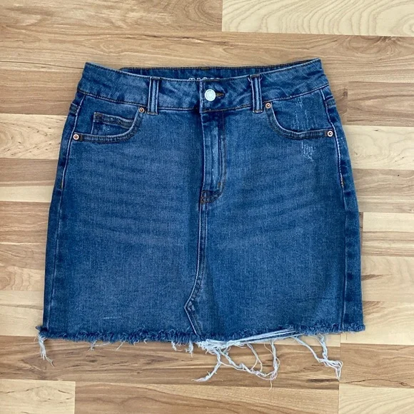 wild fable jean skirt