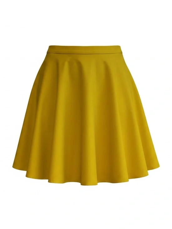 Eloquii Golden Yellow Circle Skirt