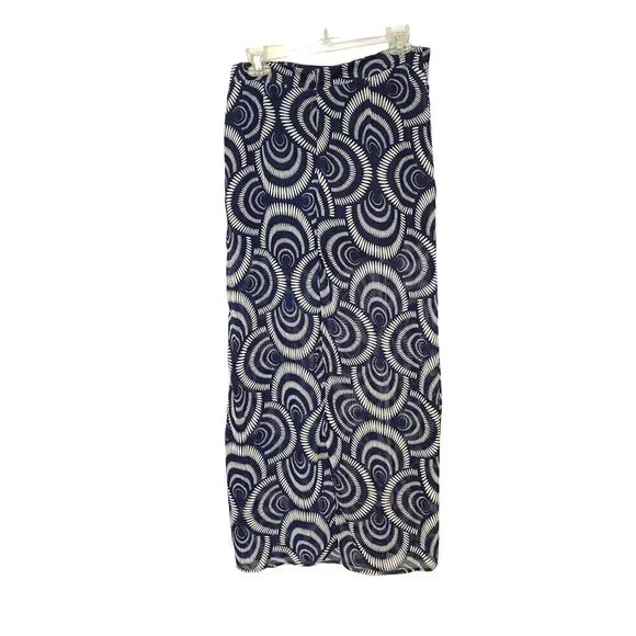 Fun & Flirt Long Skort with Front Slits on Sheer Chiffon Skirt Women's Large NWT