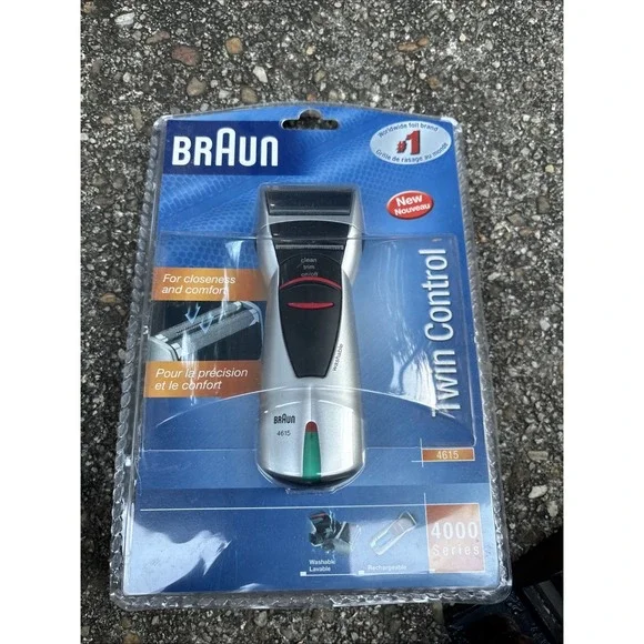 Braun 4615 Twin Control Cordless Rechargeable Men's Electric Shaver