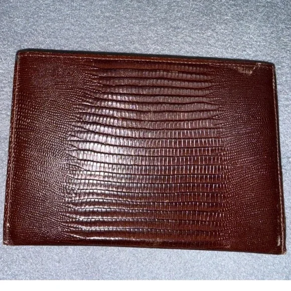 Rare Neiman Marcus West‎ Germany Travel Kit Embossed Leather Case & Accessories