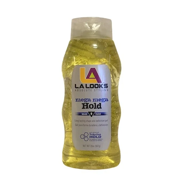 LA‎ Looks Styling Hair Gel Mega Mega Hold Long Lasting Non-Sticky 20 oz