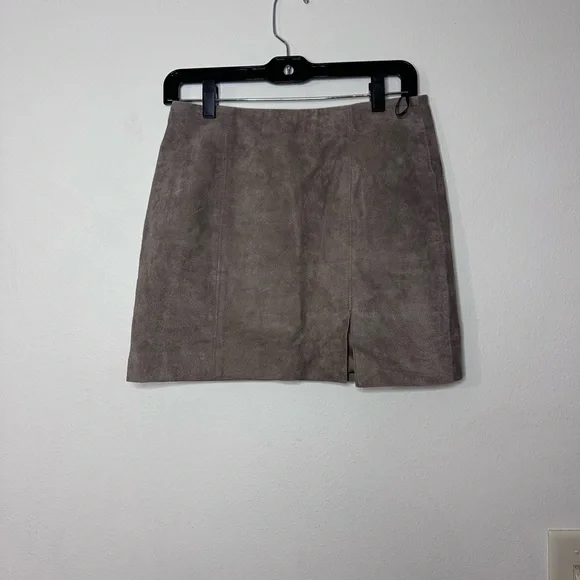 Blank NYC Taupe Mini Skirt