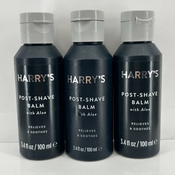 Lot of 3 Harry's Post Shave Balm with Aloe 3.4 oz Men's After Shave Care