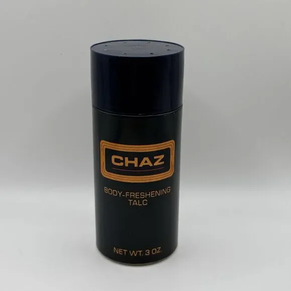 Revlon CHAZ Body Freshening Talc Powder 3 Oz‎ New