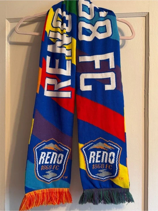 Reno 1868 FC Blue Multicolor Soccer Scarf