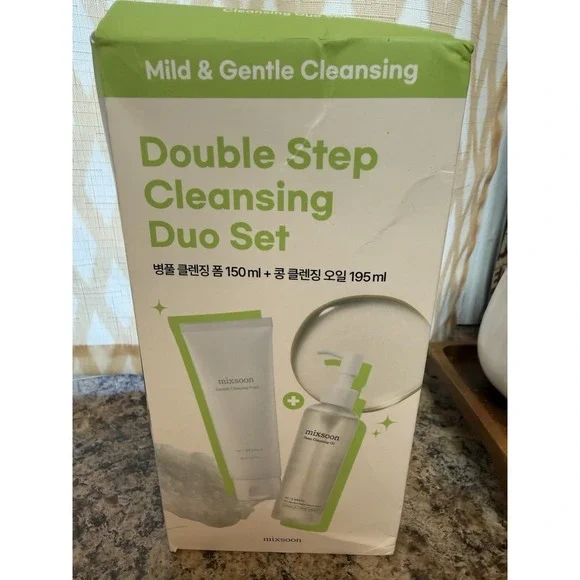 mixsoon double step cleaning duo set cleansing foam/cleansing oil-NEW IN BOX