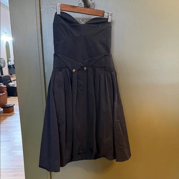 Nanushka Black A-Line dress cocktail length