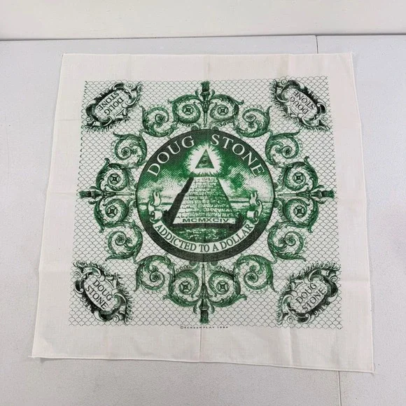 Vintage Doug Stone Addicted To A Dollar Country Music Bandana Scarf 21