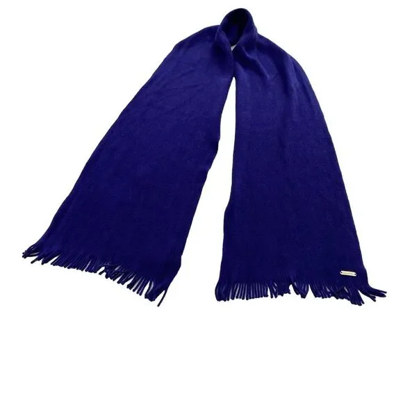 Calvin Klein Women's Blue Scarf  Acrylic‎ One Size Casual  Unisex Pre Owned