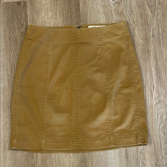 Mudd Tan Pencil Mini Skirt Casual Work