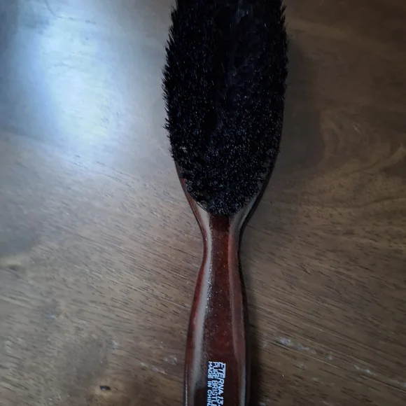 Brand New Wooden Handle Black Bristle Hair Brush