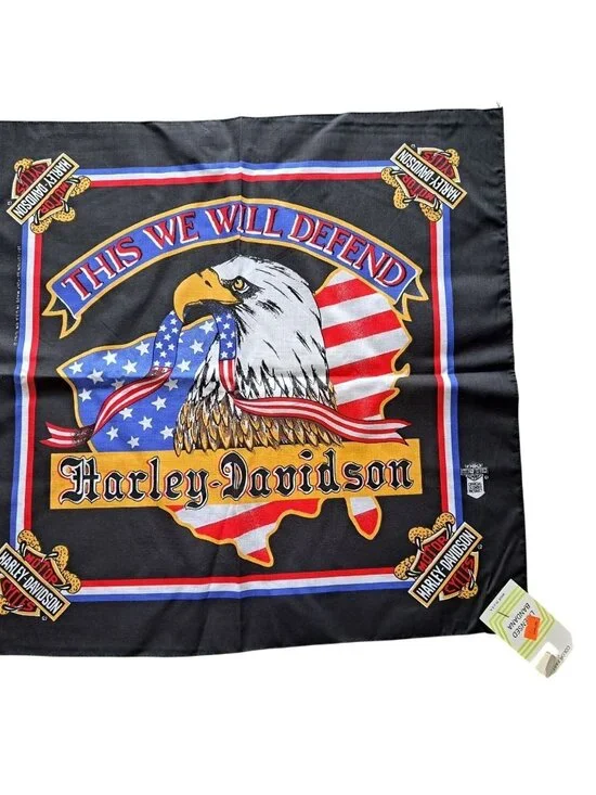 New Vintage Harley-Davidson Bandana Eagle 