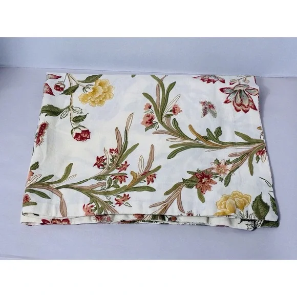 Pottery Barn Standard Pillowcase Cotton/linen Floral Cottagecore 1‎ Pillowcase