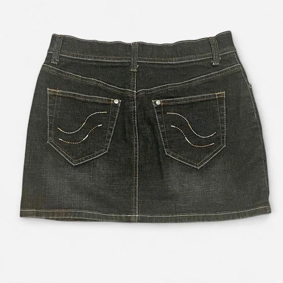 🖤Somethin’ Else by Sketchers Black Denim Mini Skirt