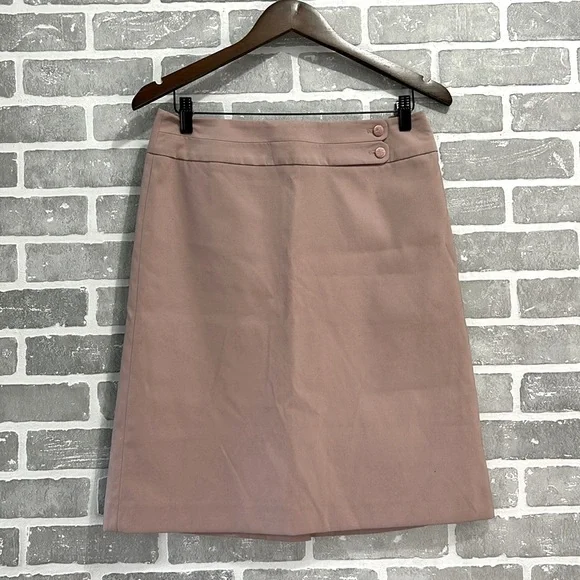 Vintage G2000 Blush Pink A Line Skirt Women’s Size 11 Back Slit Workwear