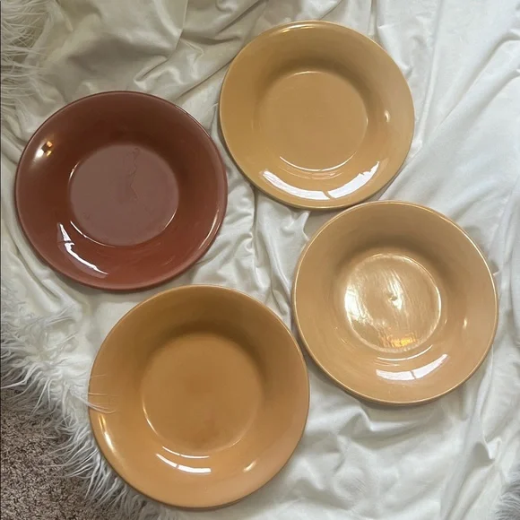 Pottery Barn Sausalito 4 Dinner Plates each 12 Inches each