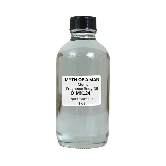 Myth Of A Man (Men) Body Oil 4 oz Fragrance All Natural Pure Uncut Scent