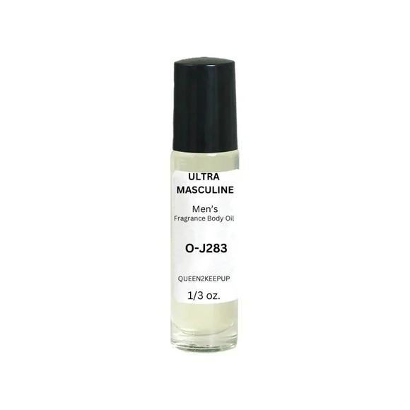 Ultra Masculine (Men) Body Oil 10 ml All Natural Scent 1/3 oz Roll-On