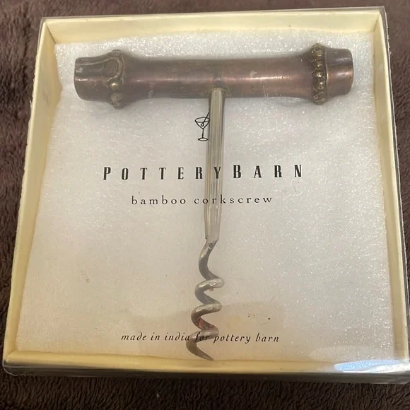 Pottery Barn Bamboo Corkscrew