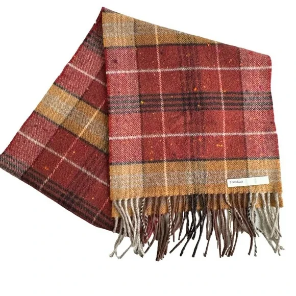 Perry Ellis brown/red‎ wool scarf