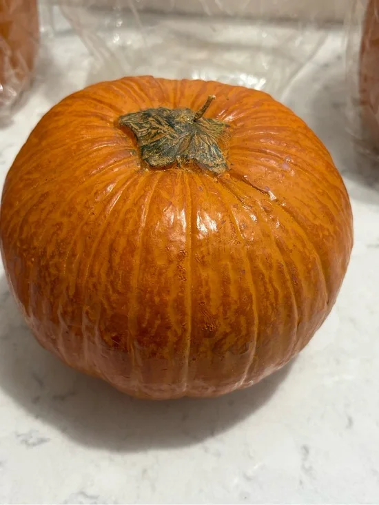 Pottery Barn Orange Pumpkin candle