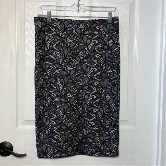 ⭐️ Renee C Adalyn Lace Skirt Navy Stitch Fix Size: Small