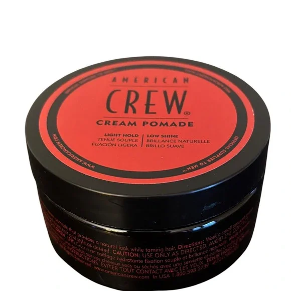 American‎ Crew | Cream Pomade Light Hold Low Shine | Men's Hair Styling | NEW
