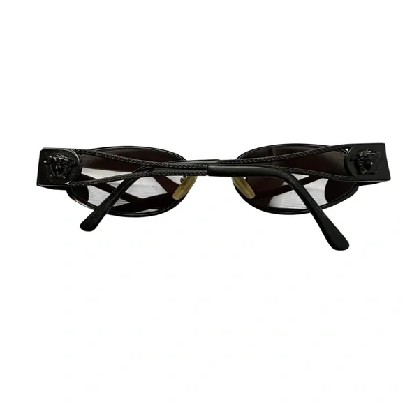 Vintage Gianni Versace Authentic Medusa Black Metal Sunglasses X48