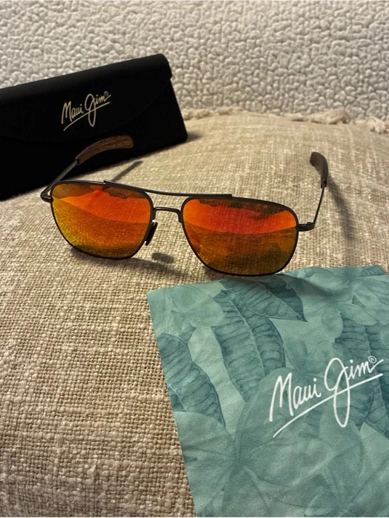 Maui Jim Island Life 57mm Hawaii Gunmetal  Sunglasses Tommy Bahama Hawaii Lava